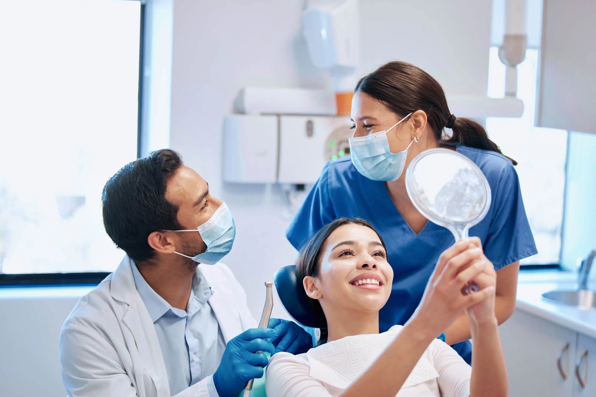 Patient visiting a dentist in Goose Creek for a checkup